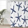 Minimalist Ocean Starfish Shower Curtains Waterproof Bath Curtains Home Decor Modern Luxury Bathroom Curtain