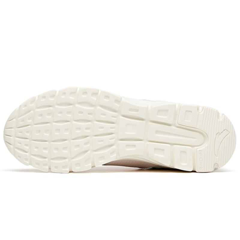 Anta Running Collection Leather Upper Low-Top Running Shoes Women's White Green Pink Sneakers 92625512-41