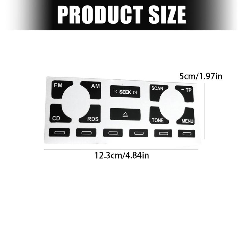 Door Lock Window Button Adhesive Sticker Button Repair Decal Sticker for B6 B7 Auto Accessories Easy Installation