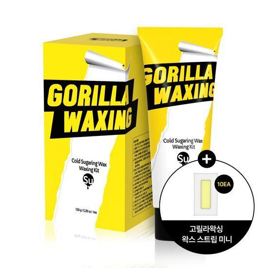 Gorilla Waxing Cold Sugaring Wax 150g Waxing Kit (+ 10 Mini Wax Strips)