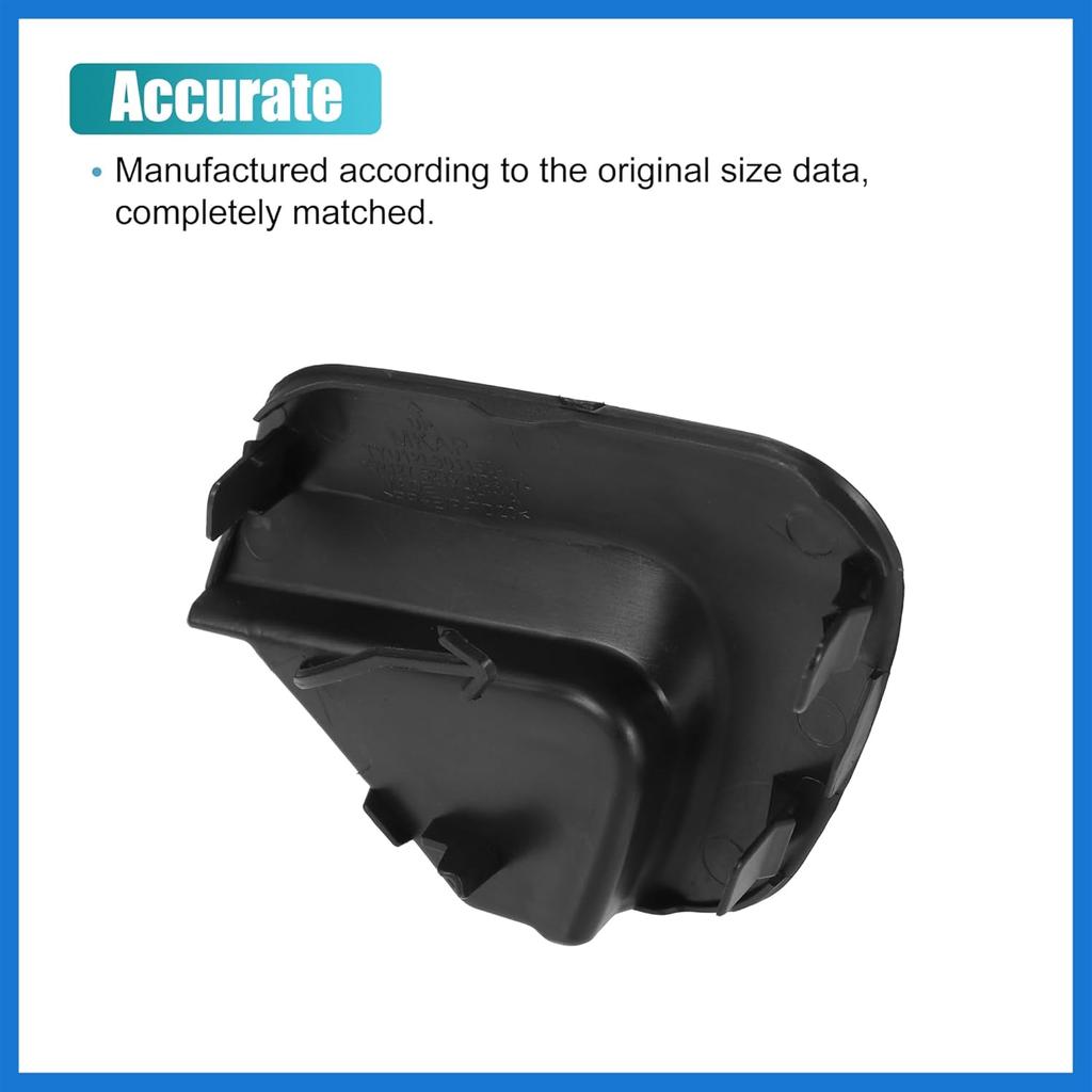 Unpainted Front Right Bumper Tow Hook Cover for Toyota Yaris 2012-2014 Front Bumper Tow Hook Eye Cap No.52127-52931/52127-0D917 Black Auto