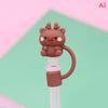 Christmas New Year Theme Cute Straw Dust Cap Dust Plug Detachable Doll Cute Straw Dust Cover Glass Stainless Steel Straw Cover
