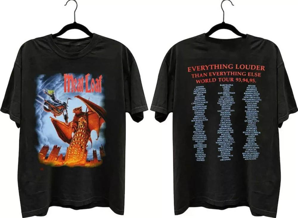 1993 Meat Loaf Everything Louder Than Everything Else Мировой Тур Футболка Унисекс XXXXL