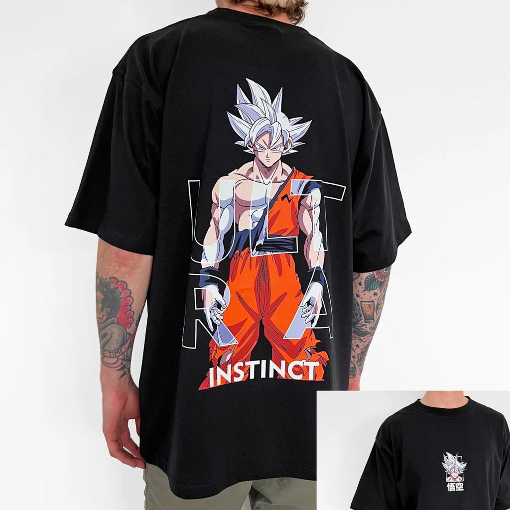 Saiyan Son Goku Sedm Dračích koulí Anime Pánské Dámské Letní Tričko Nadměrné Retro Potisk Krátký Rukáv Ležérní Pohodlí Harajuku