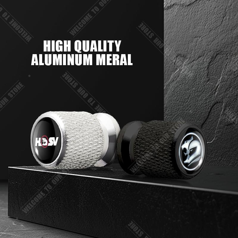 Car CNC Aluminum Lion HSV Emblem For Holden Special Vehicle Chevrolet GTS Colorado VX 4pcs Tire Valve Air Port Stem Cover Caps