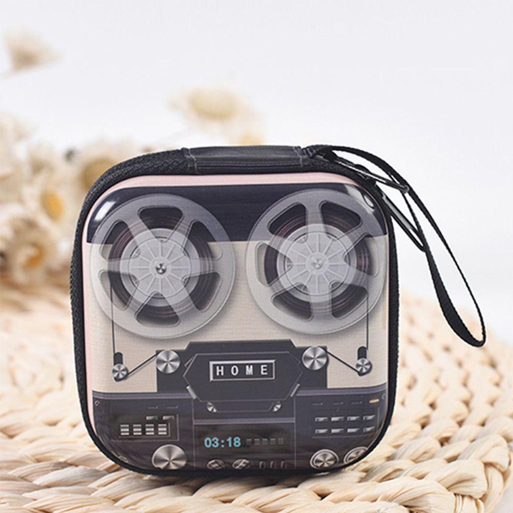Player Pattern Small Wallet Earphone Cable Storage Bag Coin Purse Cute Cartoon Change Zipper Pocket