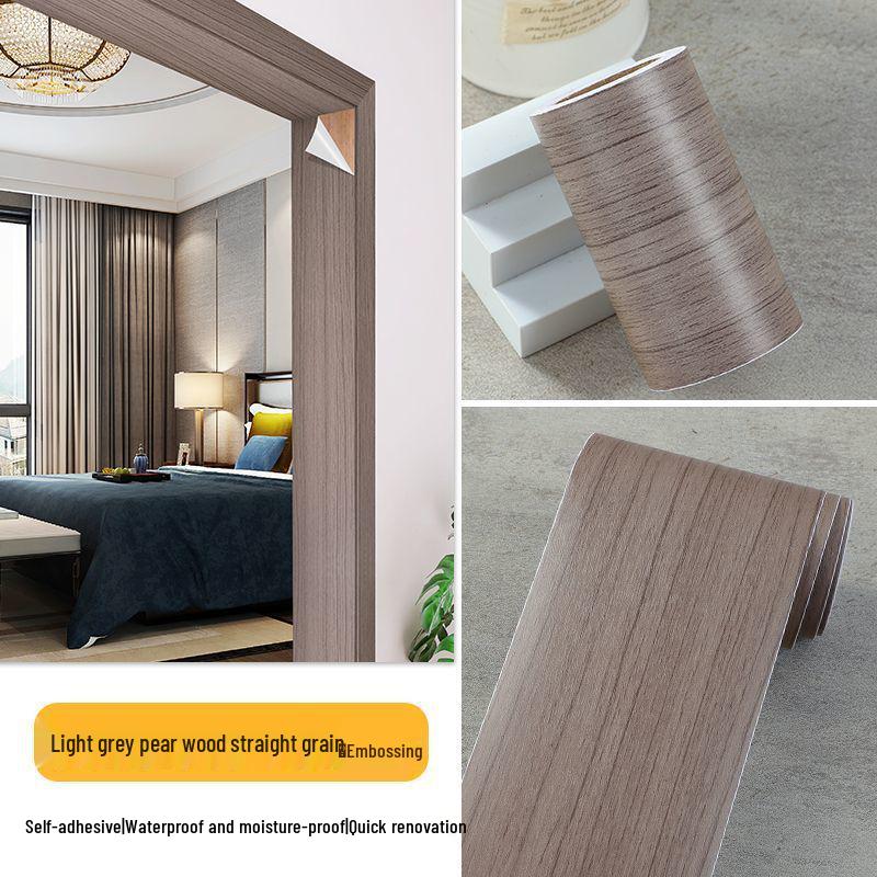 Self-Adhesive Wood Grain Door Frame Repair Trim Strip