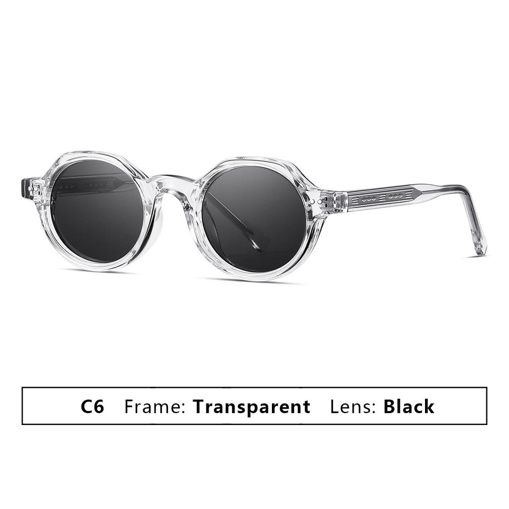 2026 Fashion Oval Sunglasses Outdoor Sports UV400 Sun Protection Glasses Men's Retro High-Quality Acrylic CP-Plugged Goggles
