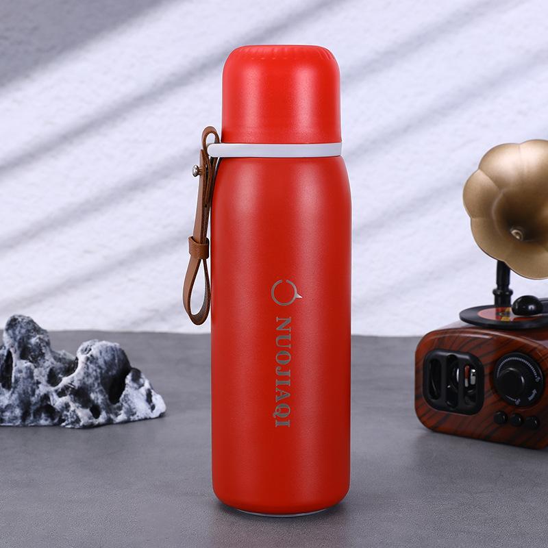 New Stainless Steel Bullet Thermos Cup Double-layer Vacuum Sling Sports Cup Outdoor Portable Cup