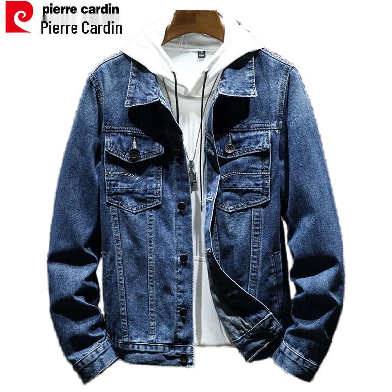 

Pierre Cardin Men s Loose Fit Blue Denim Jacket 2XL