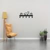 Metal Dog Claw Key Holder with 5 Hooks, Pet Silhouette Wall Mounted Rack for Entryway, Bedroom Hallway Organizer, Home Decor