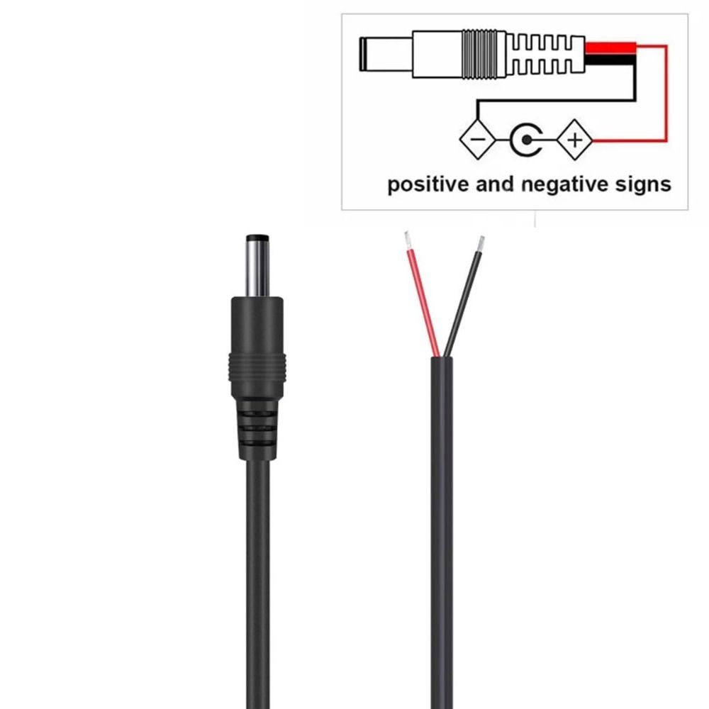 Copper Cord Power Supply Connector 18AWG Power Cable Male Female Connector Power Supply Connection