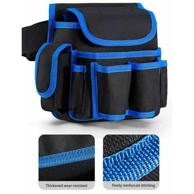 Belt Tool Pouch Adjustable Heavy Duty Oxford Tool Belt Large-Capacity Storage Pouch For Work Garden Carpentry Roofing
