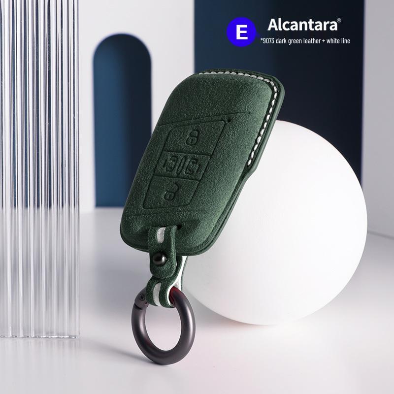 Volkswagen Car Models Three-Dimensional Alcantara Suede Key Case