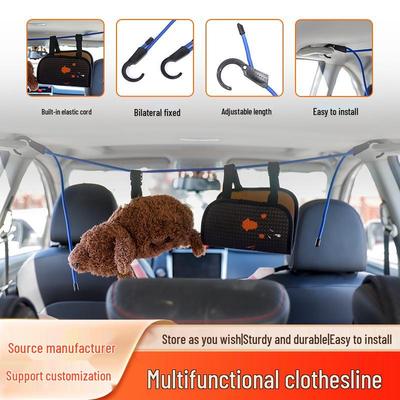 Multifunctional Car Interior Hanging Clothesline for Travel