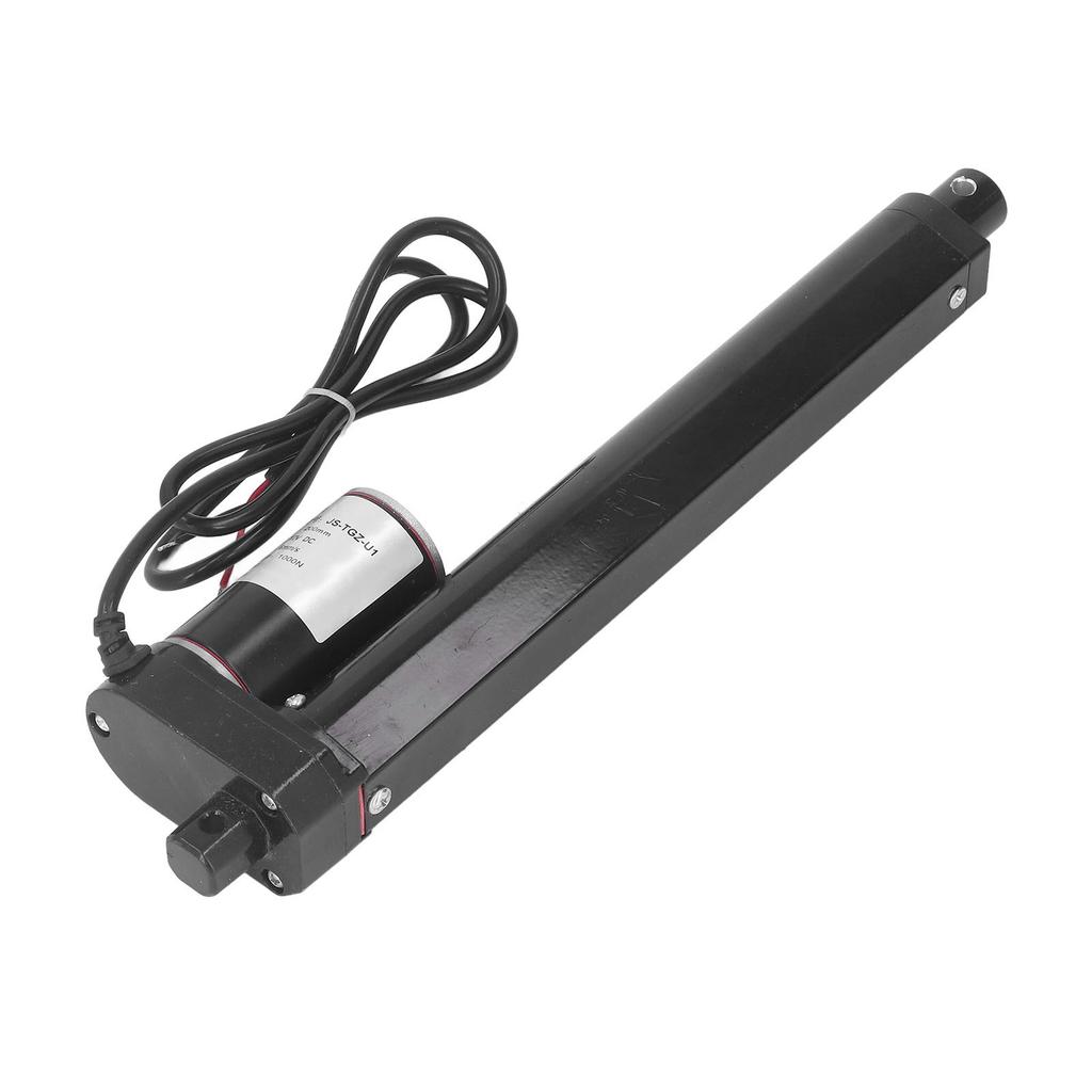 Black Electric Linear Actuator IP65 1000N Metal Gear Motor Massage Chair Linear Actuator 200mm