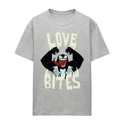 Womens/Ladies Love Bites Heather Valentine's Day T-Shirt