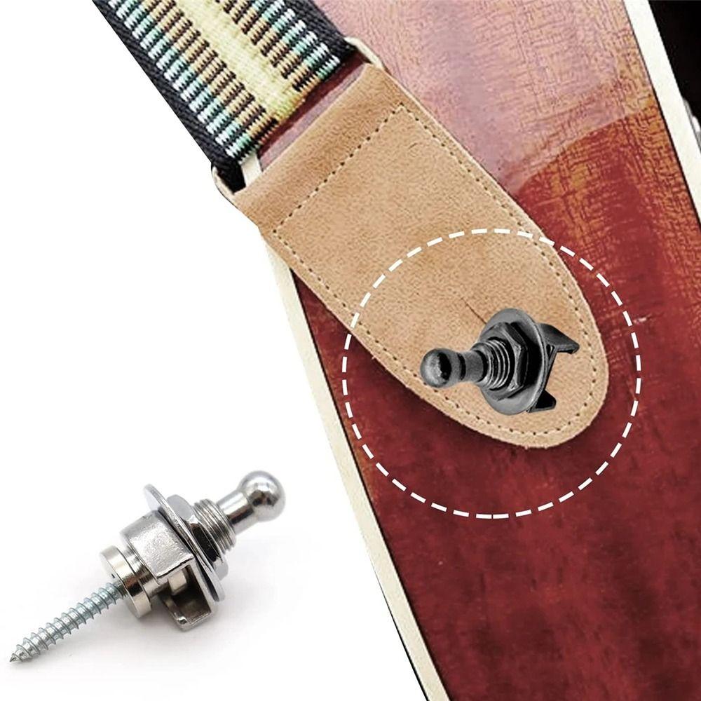 1 Peça Botões de Pino de Travamento de Metal de Liga Premium Pinos de Travamento para Guitarra Baixo Acústica