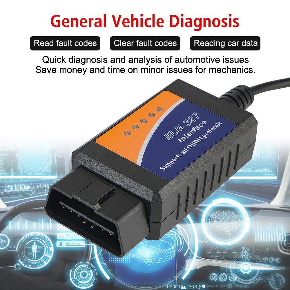 Support Most OBDII Protocols Obd2 SCANNER PIC18F25K80 Chip ELM327 USB V1.5 Switch Car Diagnostic Cable FORscan HS-CAN and MS-CAN