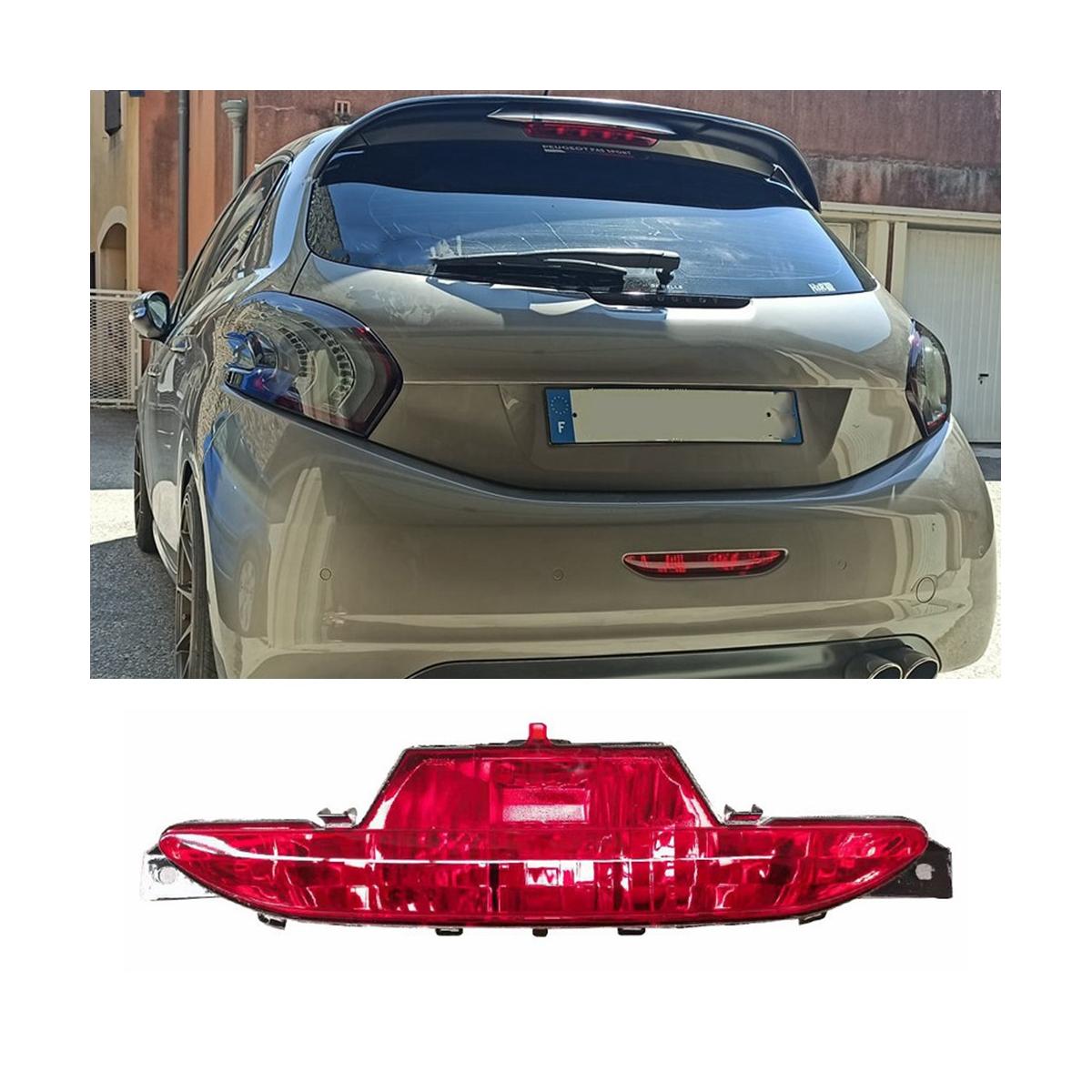 

1 шт., парковочный отражатель, задние фонари без лампы 9674308980 для Peugeot 208 хэтчбек 2012 2013 2014-автомобильный задний бампер, противотуманные фары 1Pc