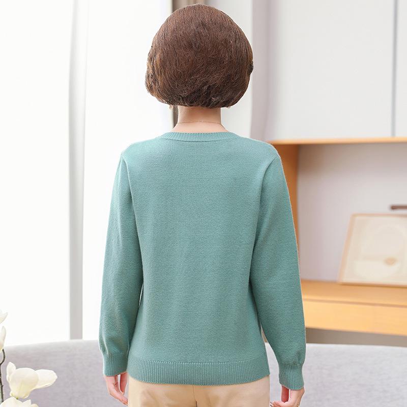 Stylish Plus Size Loose Knit Sweater for Middle-Aged & Older Women - 2023 Autumn/Winter Collection