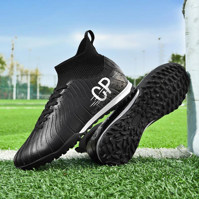 Teenagers Adults Plus Size High Top Short Nail Soccer Shoes Training Sports Shoes Children's Soccer Shoes