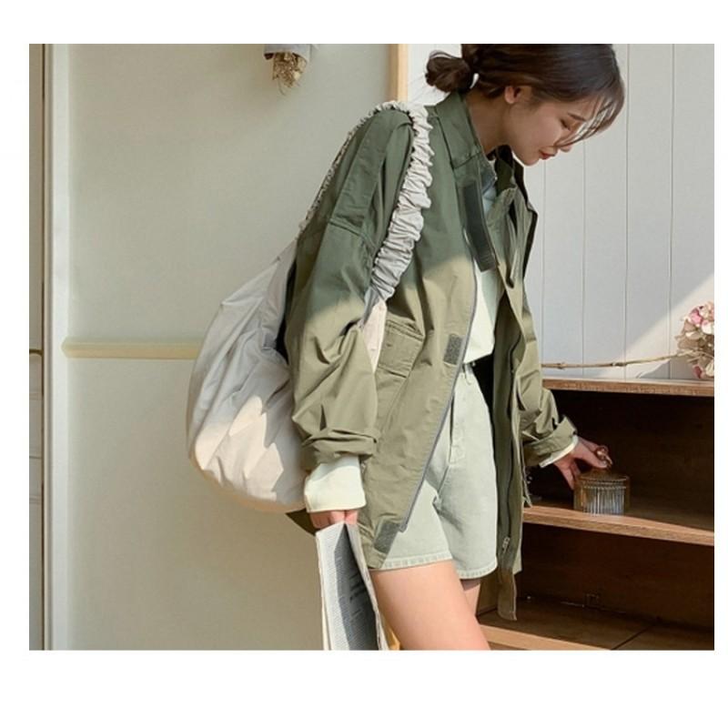 High-quality Bargain Price New Pastoral Style Pleated Lace Shoulder Strap Canvas Large Capacity Women's Single Bag Tote
