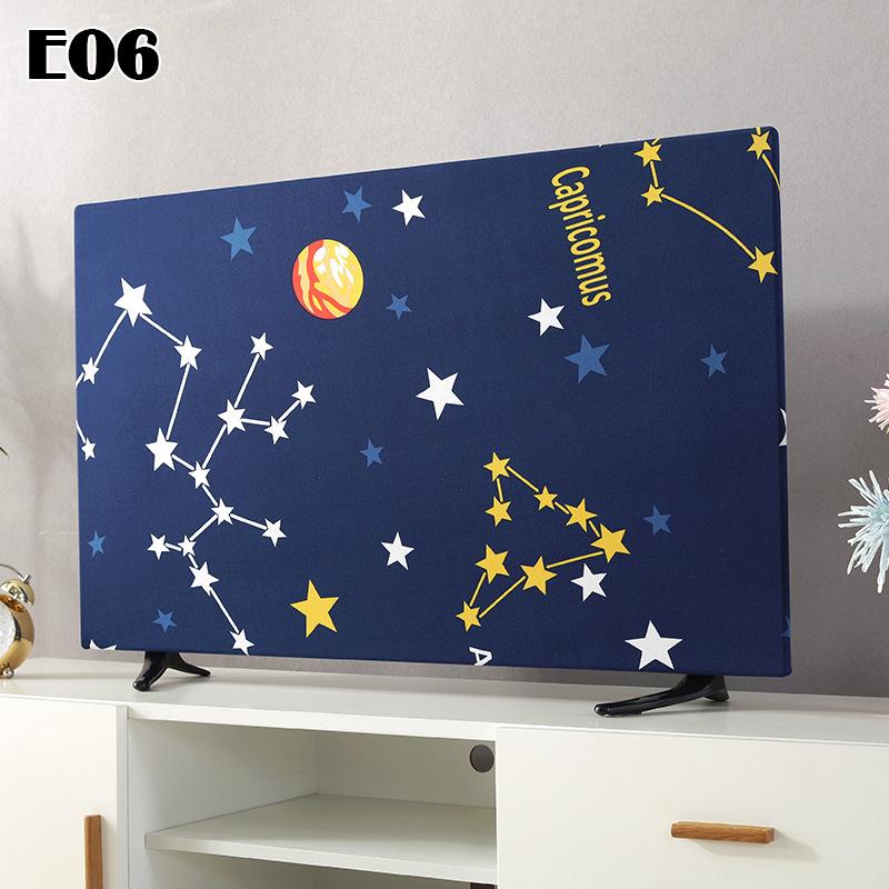 Tv Hood Dust-Proof Cover Towel 32 Inch 43 Inch 50 Inch 55 Inch 65 Inch Household Hanging Lcd Tv Cover Dustproof Decorative Cover