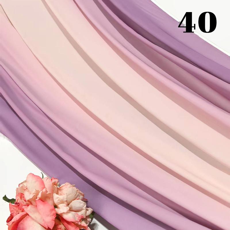 50cm Chiffon Gradient Fabric Hanfu Ancient Style Rainbow Gradient Fabric Stage Costume Design Skirt Dress DIY Sewing Material