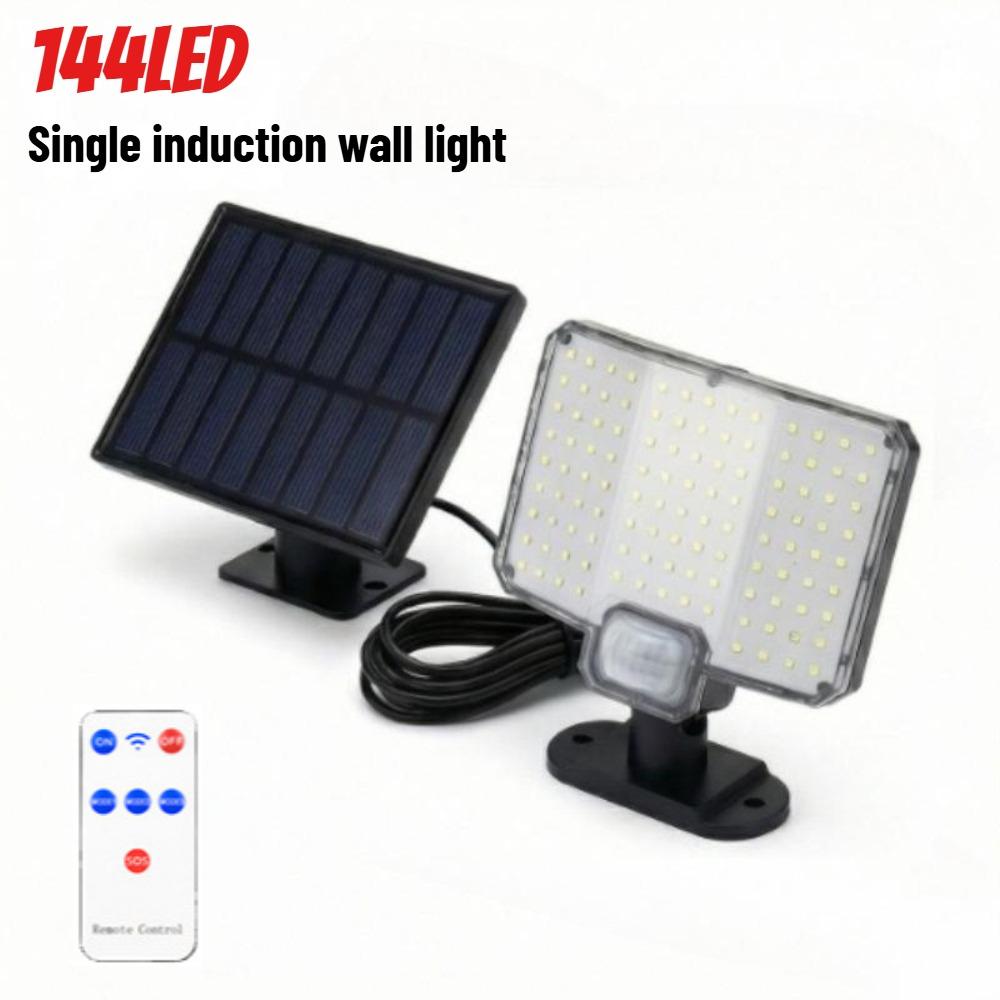 

New Solar Motion Sensor Wall Lamp Outdoor Ultra Bright Courtyard Street Light Waterproof Security Light for Home Corridor Yard Single Sensor білий