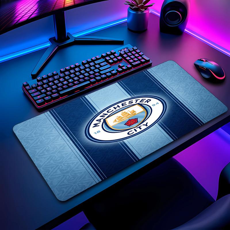 Tappetino per Mouse con Motivo Calcio Manchester City Non?Tappetino Mouse da Gioco Antiscivolo con Base in Gomma per Scrivania Ufficio Casa