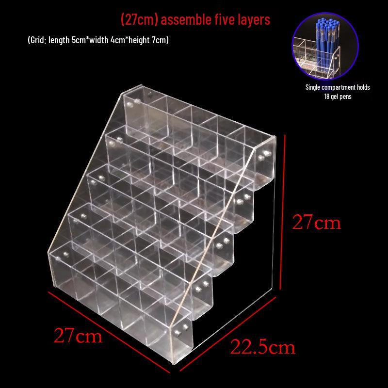 Multi-Pen Display Rack: Pen Holder for Stationery & Gel/Ballpoint Pens