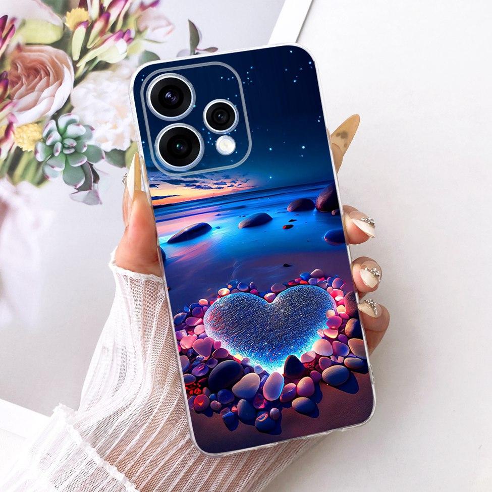 For Oppo Reno 15 5G Case Cover Transparent Fashion Butterfly Cute Cat Cool Painted Soft Bumper For Oppo Reno 15 CPH2825 Casing
