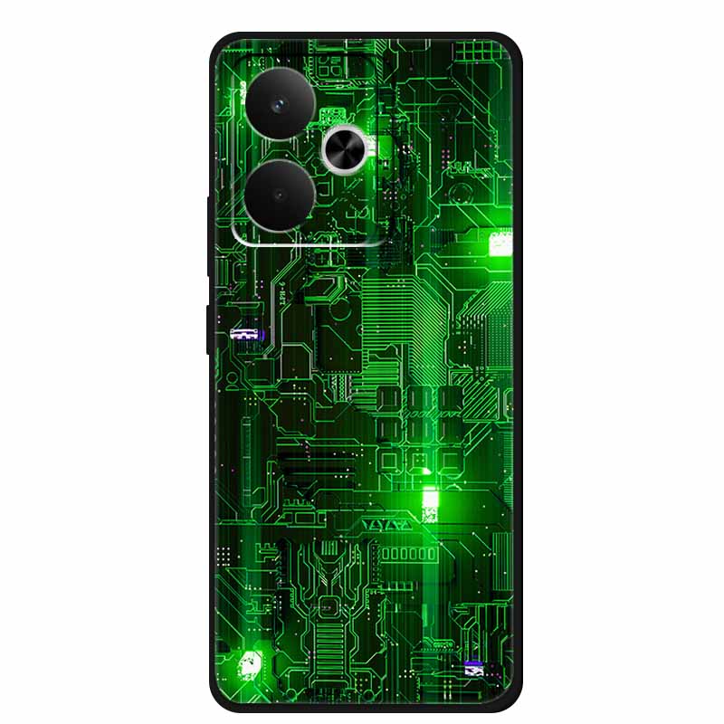 For Realme GT7 GT 7T Phone Case 7 T Bag Black Silicone Soft Back Cover Case For Realme 14 4G 15 Pro Cases Coque Protective Shell