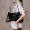 Large Capacity Tote Bag Women's First Layer Cowhide Soft Surface Commuter Armpit Bag High-end Leather Portable Shoulder Messenger Bag