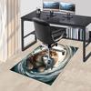 1PC cat fish Anti-slip carpet, suitable for Office, bedroomand playrooms. It can also be used as a sofa footrest cover-W89