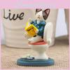 Resin Book Read Cat Action Figures Model Toy Cartoon Tabletop Gifts Decoration