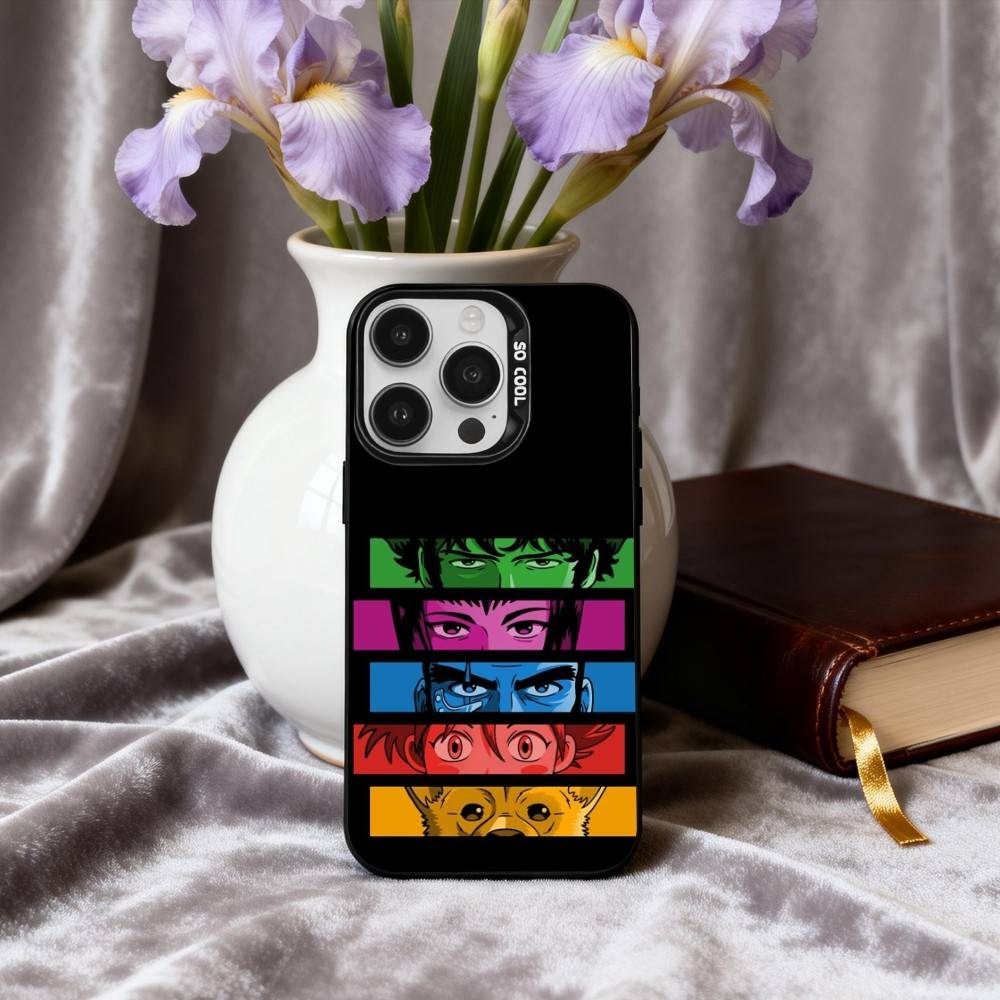 A-Anime C-Cowboy-Y B-Bebop-P Phone Case For iPhone17,16,15,14,13,12,11 Plus,Pro Max Candy Silver Plated Inside Cover