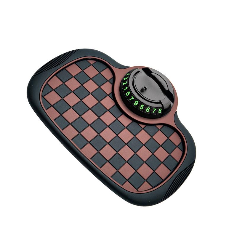 Multifunctional Anti-slip Pad & Mobile Holder with Parking Number Plate