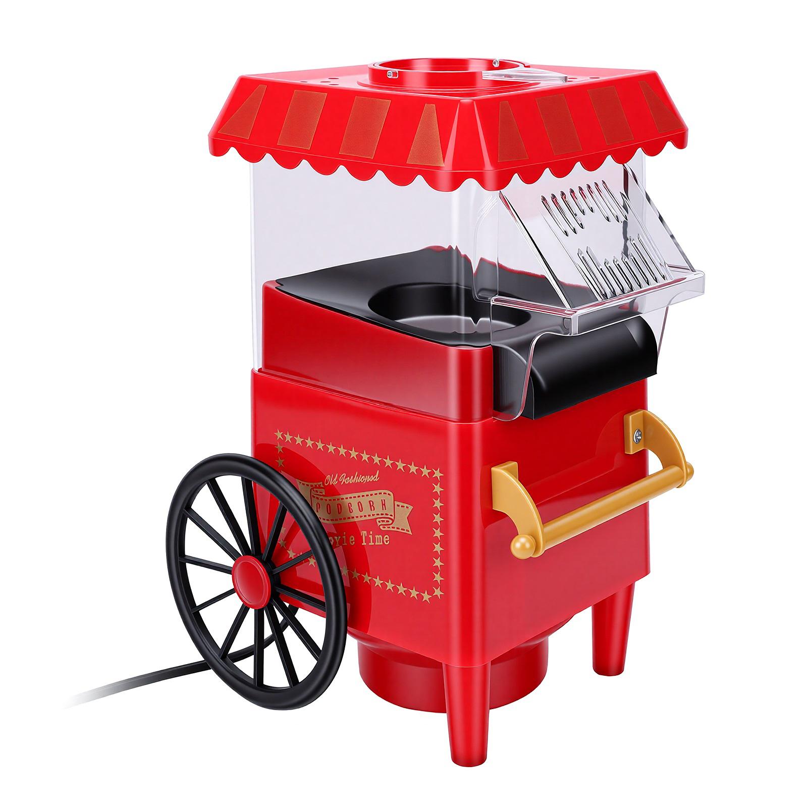 Vintage Car Popcorn Maker, Mini Home Popcorn Machine for Kids, Electric Automatic Popcorn Maker, Lightweight, Even L темно-красного