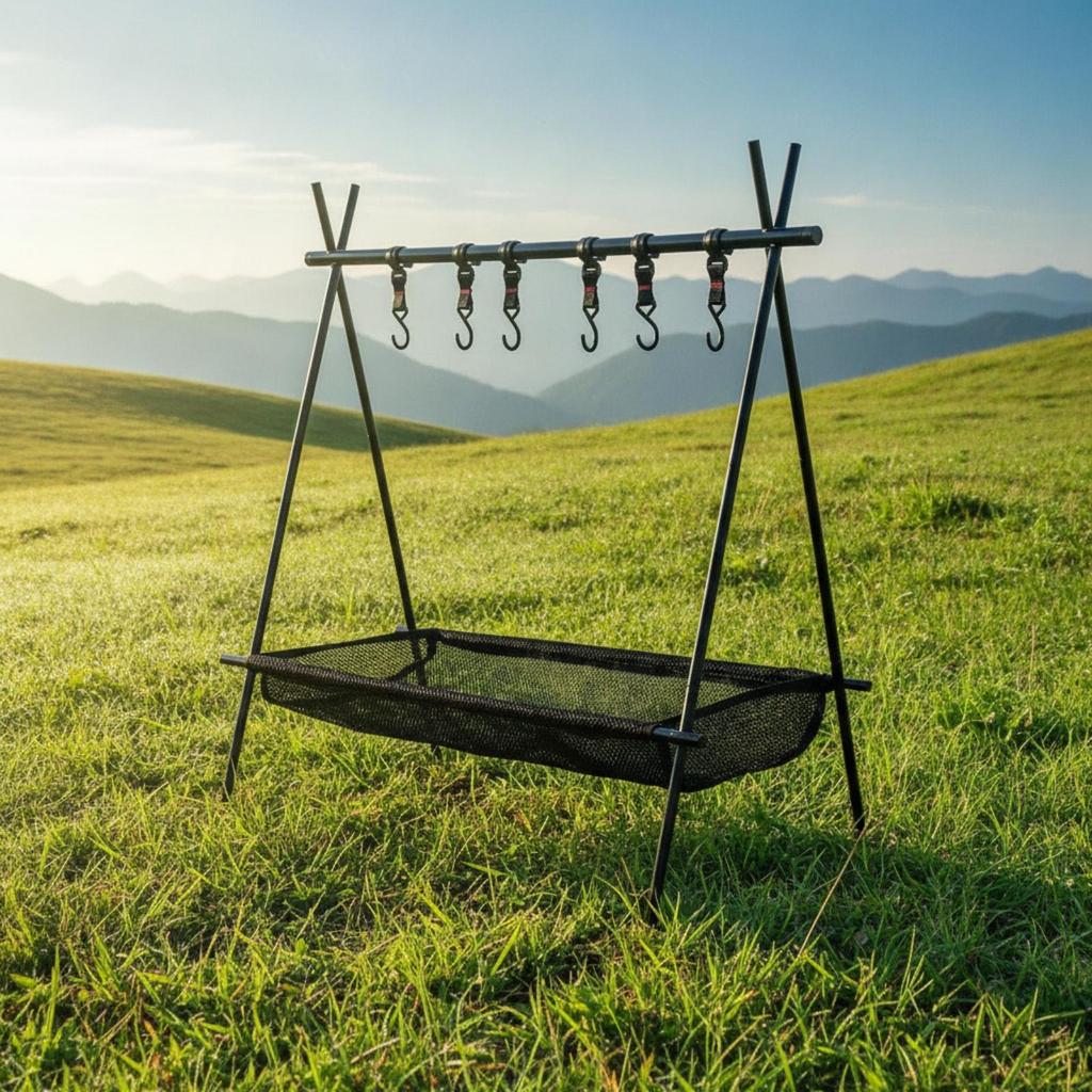 Camping Hanging Rack Foldable Outdoor Portable Organizer