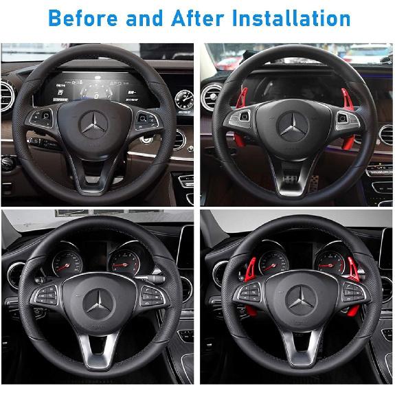 TTCR-II Steering Wheel Paddle Shifter Extension For Mercedes A/G Class -, C/CLS 2015-, E/SL/SLC 2017-, GLA/GLC/GLE/S 2016-, GLS 2017-, Aluminum Shift