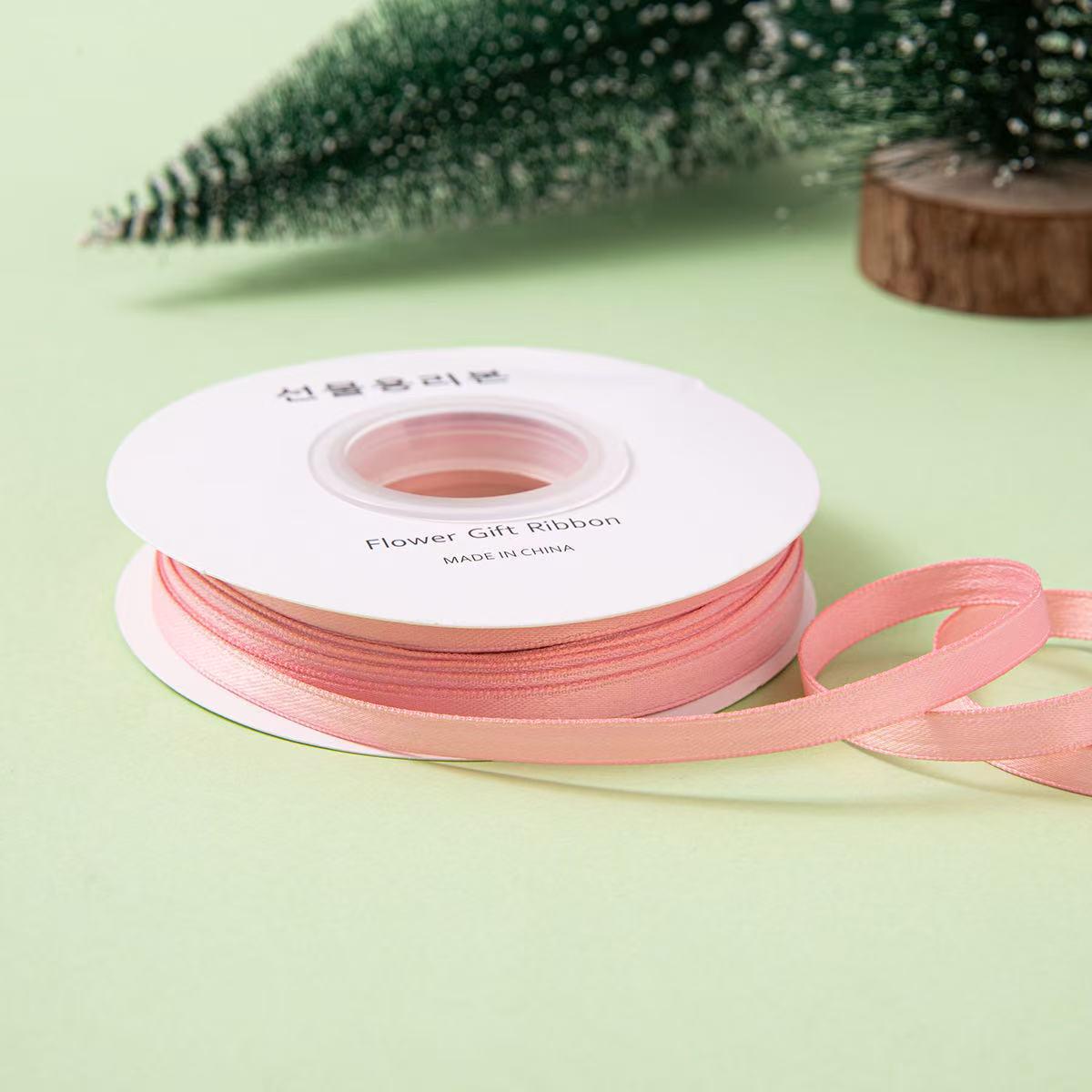

Корейская матовая лента из полиэстера и хлопка для изготовления бантов и аксессуаров для волос своими руками, 1 см