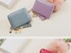 Women's RFID-Blocking Cowhide Card Holder with Zipper and Anti-Demagnetization for Credit Cards and Driver's License