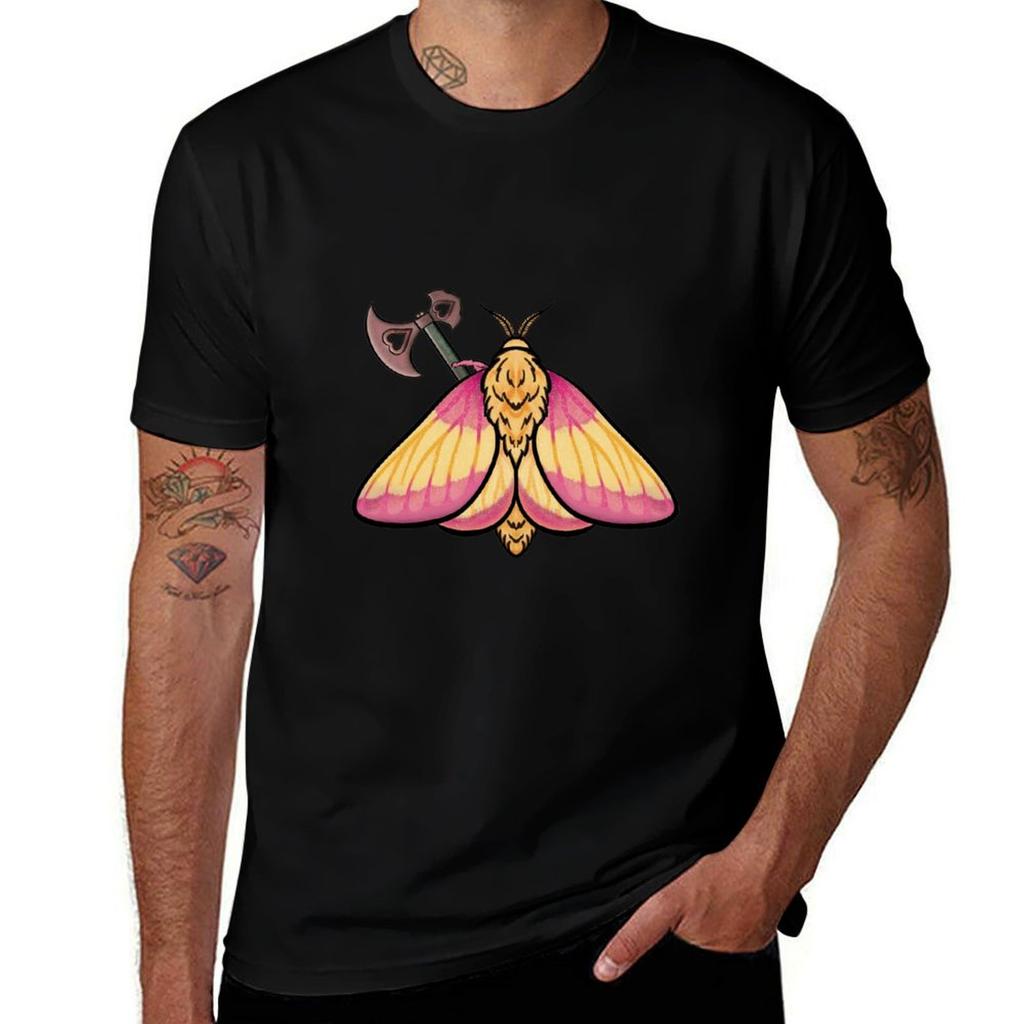 Dangerous Rosy Maple Moth Tshirt Sports Basic Short Sleeve Tshirt