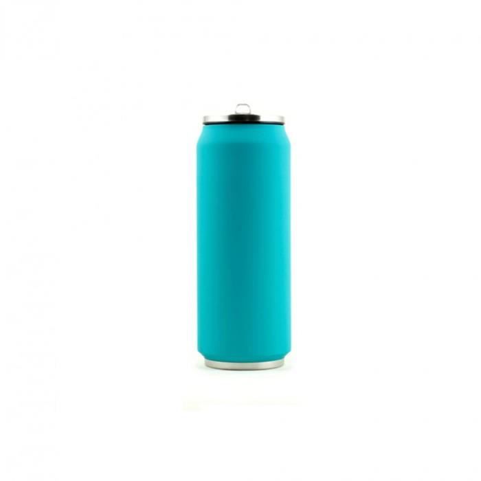 Canette isotherme - YOKO DESIGN - 500 ml - Inox - Double paroi - Bleu