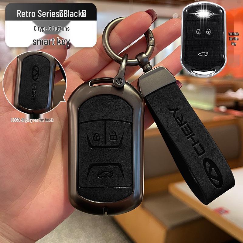 High-End Voll-Schlüsselhülle für Chery 5x, Tiggo 3x, Exeed TX, Tiggo 7 - Unisex Design