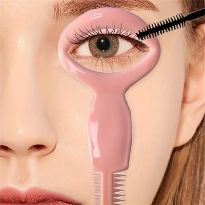 1Pc Eyeliner Stencils and Mascara Applicator Tool with Comb - Achieve Perfect Eye Makeup Every Time