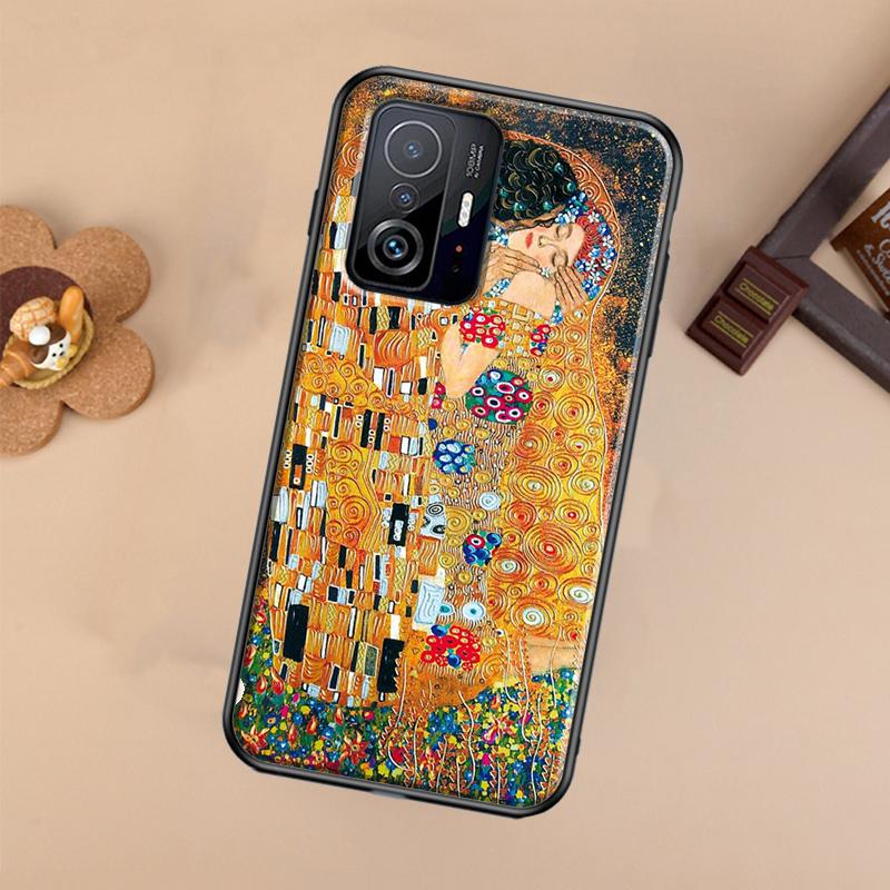 

Чехол для телефона Xiaomi 14T 11T 12T 13T Pro 13 14 Ultra POCO X7 Pro X3 X5 F3 F5 F6 M6 X6 Pro с картиной Густава Климта Поцелуй Xiaomi 13T (13T Pro)