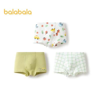 Balabala Kids' Cotton Blend Underwear 3-Pack